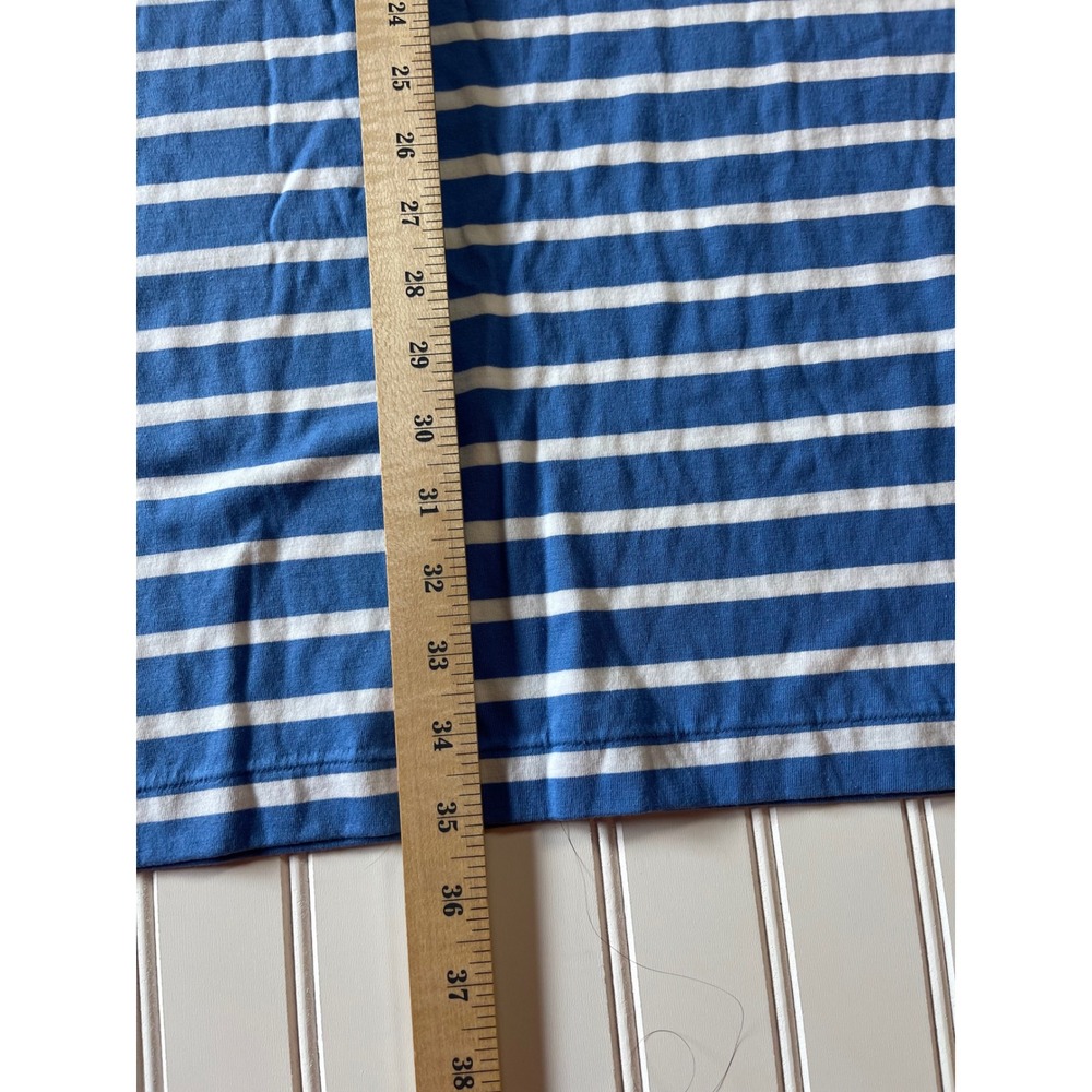 NWT Polo Ralph Lauren Mens Striped Jersey T-Shirt Royal Blue White 3XLT - Picture 7 of 7